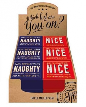 Christmas Soap Naughty or Nice, 200g, triple milled, Somerset Toiletry Co. i gruppen Vlbefinnande / Tvlar hos Badrumsbutiken.se (93205-SOTC)