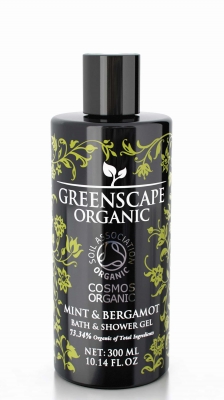 Bath & Shower gel Mint och Bergamot, 300 ml, Greenscape i gruppen Vlbefinnande / Body Care hos Badrumsbutiken.se (52687-GREE)