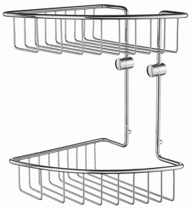 Tvlkorg, dubbel, home, Smedbo, i gruppen Badrumstillbehr / Tvlkopp/pump hos Badrumsbutiken.se (HK377r)