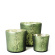Crystal Cylinder Green, ljushållare, Kamelo